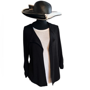 Chico’s‎ Travelers Black Open Front Jacket | Size 0 | Small